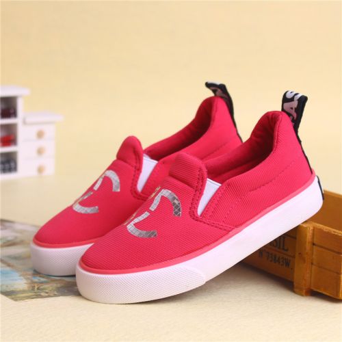 Chaussures de tennis enfants en toile pour printemps - semelle caoutchouc antidérapant Ref 1005852