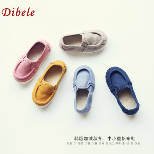 Chaussures de tennis enfants en toile DIBELE pour Toute saison - semelle caoutchouc antidérapant Ref 1006118