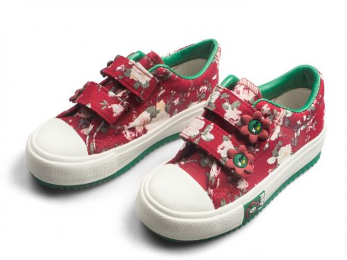 Chaussures de tennis enfants en toile pour printemps - semelle caoutchouc Wear Ref 1006218