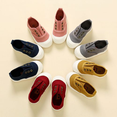 Chaussures de tennis enfants en toile pour printemps - semelle caoutchouc Ref 1006309