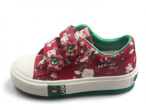 Chaussures de tennis enfants en toile pour printemps - semelle caoutchouc naturel Ref 1006336