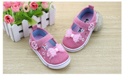 Chaussures de tennis enfants en toile pour printemps - Ref 1006500