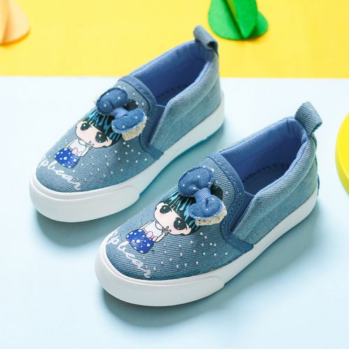 Chaussures de tennis enfants en toile LADINBABY pour printemps - semelle caoutchouc Ref 1006597