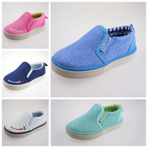 Chaussures de tennis enfants en toile pour printemps - semelle caoutchouc Ref 1006656