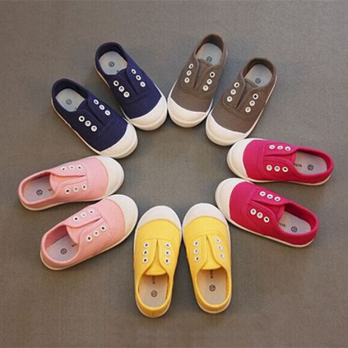 Chaussures de tennis enfants en toile pour printemps - semelle caoutchouc Ref 1006737