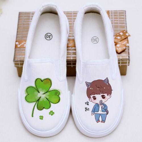 Chaussures de tennis enfants en toile pour printemps - semelle caoutchouc Ref 1006937