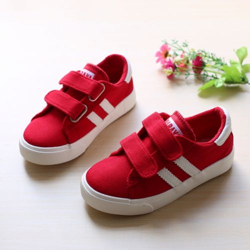 Chaussures de tennis enfants en toile pour printemps - semelle caoutchouc naturel Ref 1006991