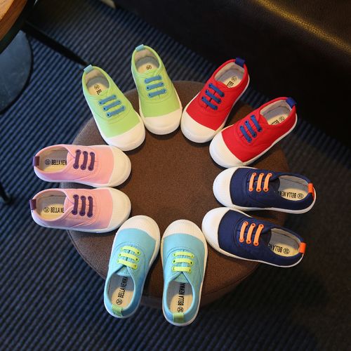 Chaussures de tennis enfants en toile pour printemps - semelle caoutchouc Ref 1007062