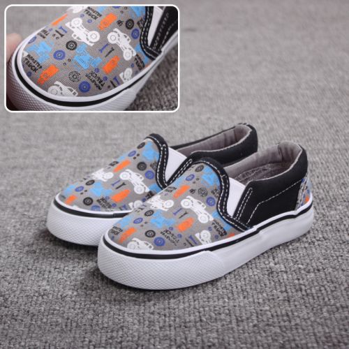 Chaussures de tennis enfants en toile pour printemps - semelle caoutchouc Ref 1007229