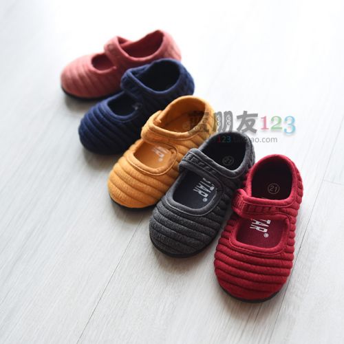 Chaussures de tennis enfants en tissu pour printemps - Ref 1007387