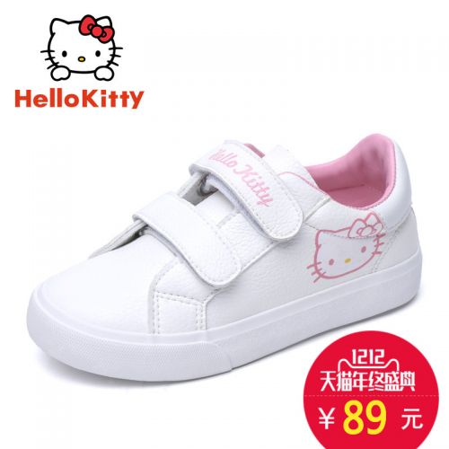 Chaussures de tennis enfants en toile HELLO KITTY pour printemps - semelle vulcanisation Ref 1007598