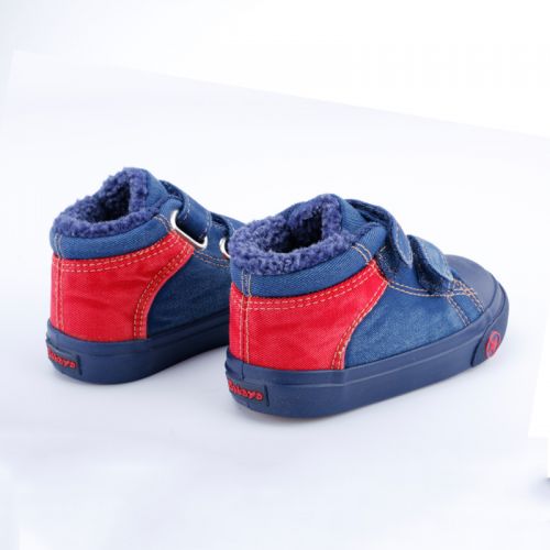 Chaussures de tennis enfants en toile pour hiver - semelle caoutchouc antidérapant Ref 1007651