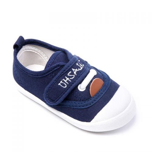 Chaussures de tennis enfants en toile pour printemps - semelle caoutchouc antidérapant Ref 1007783