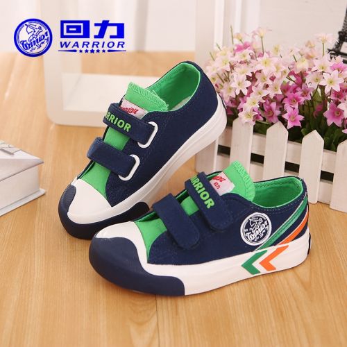 Chaussures de tennis enfants en toile WARRIOR pour printemps - semelle caoutchouc Ref 1007815