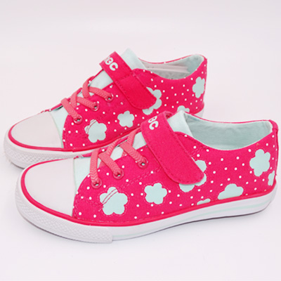 Chaussures de tennis enfants en toile ABC KIDS pour Toute saison - semelle caoutchouc naturel Ref 1007888