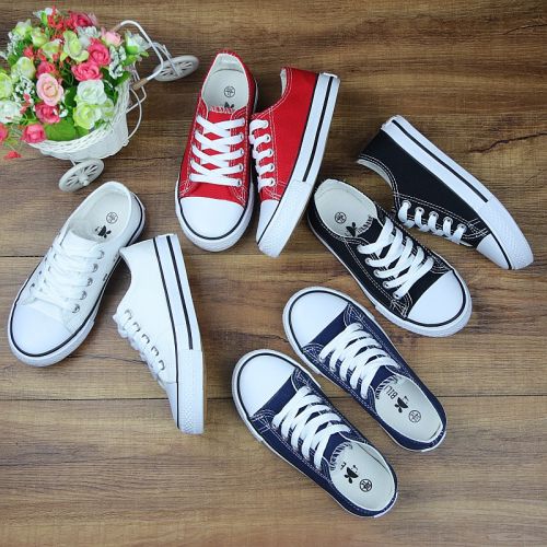 Chaussures de tennis enfants en toile pour Toute saison - semelle caoutchouc Ref 1008115