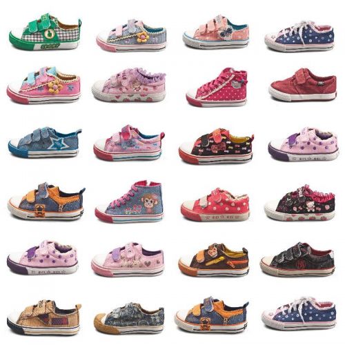Chaussures de tennis enfants en toile pour printemps - semelle caoutchouc Wear Ref 1008131