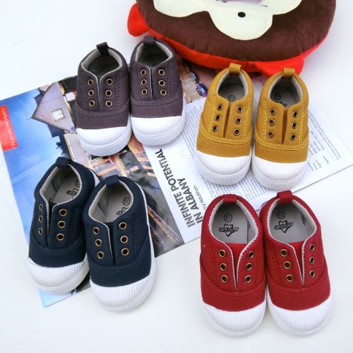 Chaussures de tennis enfants en toile pour printemps - Ref 1008319