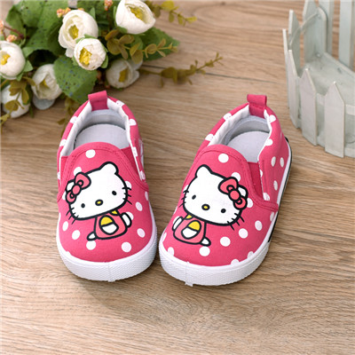 Chaussures de tennis enfants en toile pour printemps - semelle plastique Ref 1008645