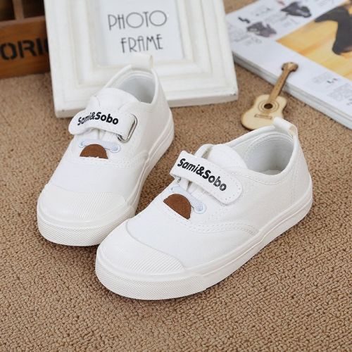 Chaussures de tennis enfants en toile SAMISOBO pour printemps - semelle caoutchouc Wear Ref 1008829