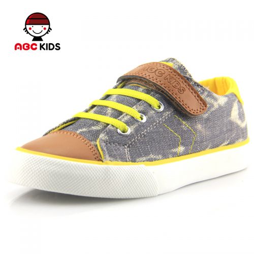 Chaussures de tennis enfants en toile ABCKIDS pour printemps - semelle caoutchouc antidérapant Ref 1008903