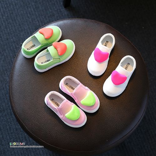 Chaussures de tennis enfants en toile pour printemps - semelle plastique Ref 1008949