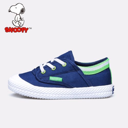 Chaussures de tennis enfants en toile SNOOPY pour printemps - semelle vulcanisation Ref 1008986
