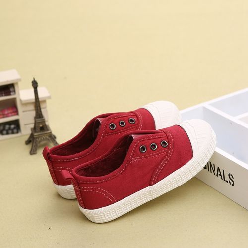 Chaussures de tennis enfants en toile SAMISOBO pour printemps - semelle plastique Ref 1009186