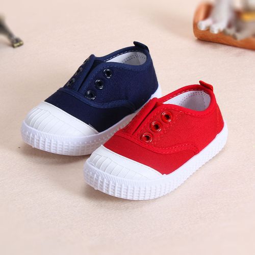Chaussures de tennis enfants en toile pour printemps - semelle caoutchouc naturel Ref 1009283