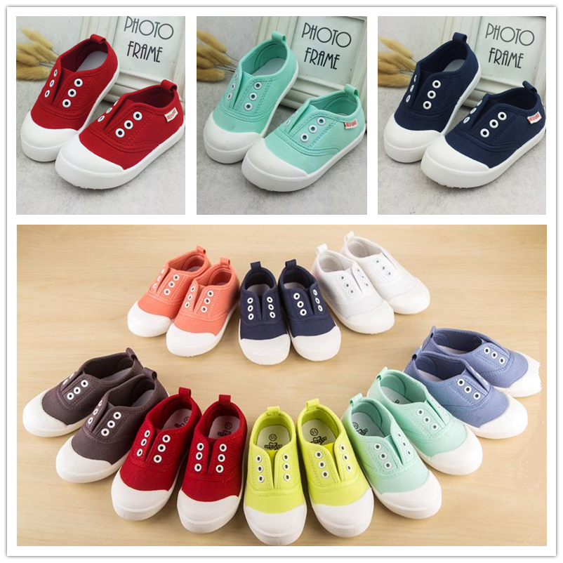 Chaussures de tennis enfants en toile pour printemps - semelle caoutchouc Ref 1009316