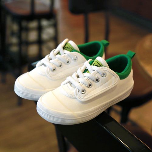 Chaussures de tennis enfants en toile pour printemps - semelle caoutchouc naturel Ref 1009590