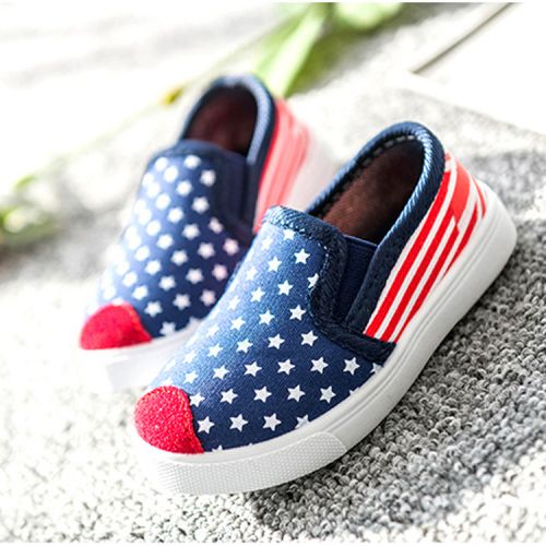 Chaussures de tennis enfants en toile pour printemps - semelle caoutchouc naturel Ref 1010656