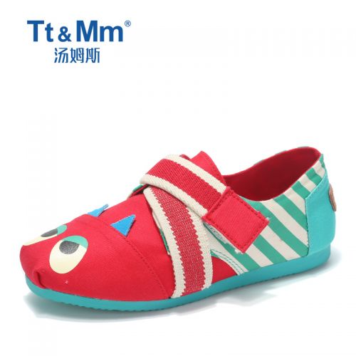 Chaussures de tennis enfants en toile TT&AMPMM pour printemps - semelle caoutchouc Ref 1010908