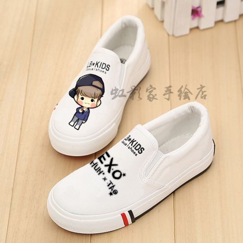 Chaussures de tennis enfants en toile SHINCHAN pour été - semelle vulcanisation Ref 1010913