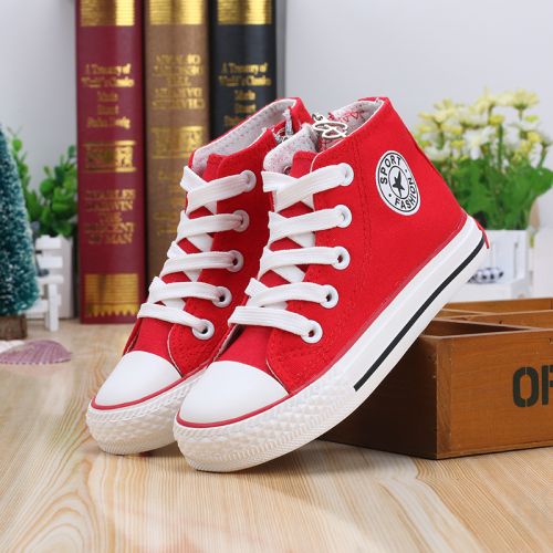 Chaussures de tennis enfants en toile pour printemps - semelle caoutchouc naturel Ref 1011052