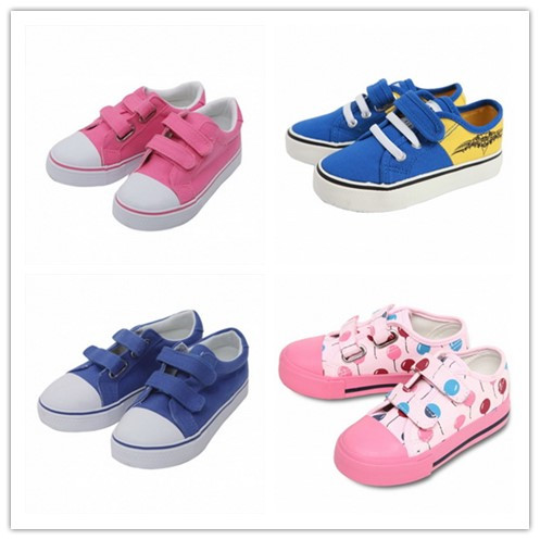 Chaussures de tennis enfants en toile pour printemps - Ref 1011086