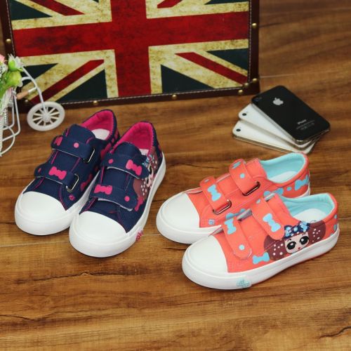 Chaussures de tennis enfants en toile pour Toute saison - semelle caoutchouc Ref 1011087