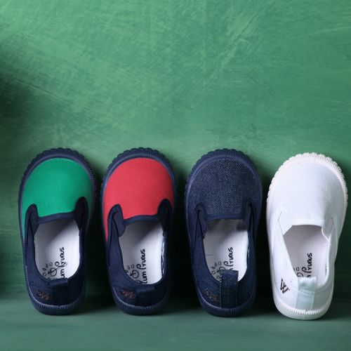 Chaussures de tennis enfants en toile pour printemps - semelle caoutchouc Ref 1011135