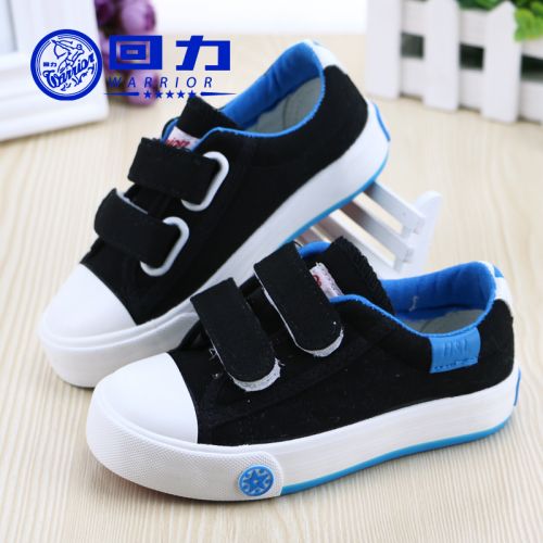 Chaussures de tennis enfants en toile WARRIOR pour printemps - semelle caoutchouc Ref 1011173