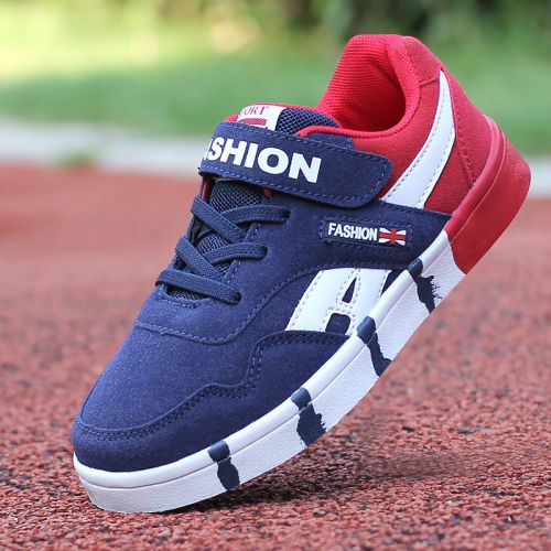 Chaussures de tennis enfants en similicuir pour hiver - semelle caoutchouc naturel Ref 1011402