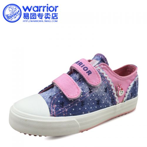 Chaussures de tennis enfants en toile WARRIOR pour printemps - semelle caoutchouc Ref 1011442