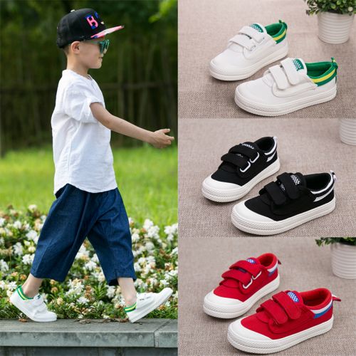 Chaussures de tennis enfants en toile pour printemps - semelle caoutchouc Wear Ref 1011551