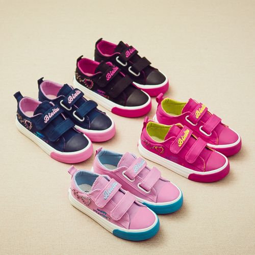 Chaussures de tennis enfants en toile pour Toute saison - semelle caoutchouc naturel Ref 1011600