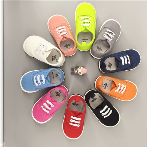 Chaussures de tennis enfants en toile pour printemps - Ref 1012201