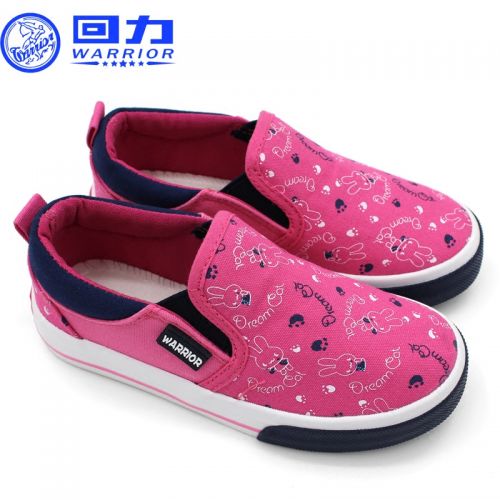 Chaussures de tennis enfants en toile WARRIOR pour printemps - semelle caoutchouc Wear Ref 1012367