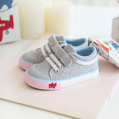 Chaussures de tennis enfants en toile HAL LUCI pour été - semelle vulcanisation Ref 1012413