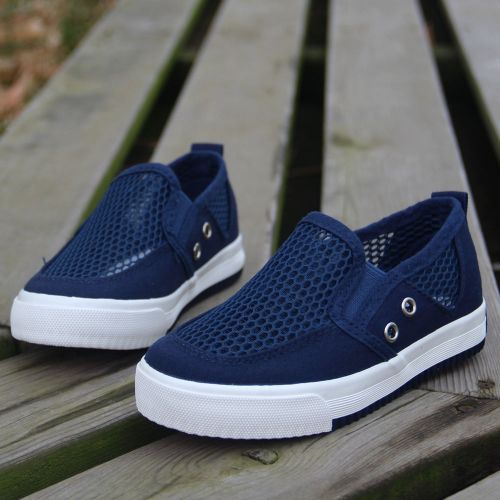 Chaussures de tennis enfants en toile creux pour été - semelle caoutchouc Ref 1012437