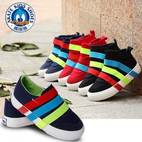 Chaussures de tennis enfants en toile AKATIE pour Toute saison - semelle caoutchouc Ref 1012544