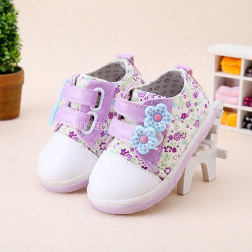 Chaussures de tennis enfants en toile pour printemps - semelle caoutchouc Ref 1012745