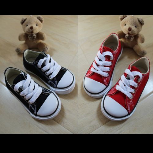 Chaussures de tennis enfants en toile pour printemps - semelle plastique Ref 1013049